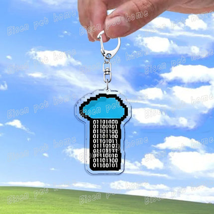 Funny XP 98 Window 10 Computer Keychains for Accessories Bag Charm Programmer Keyrings Jewelry Friends Birthday Gifts