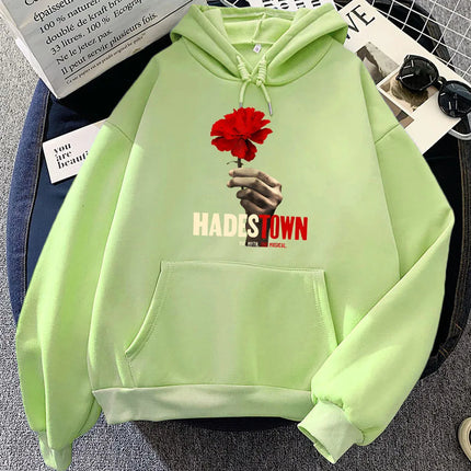 Musical Hadestown Hoodies for Women/Men Winter Casual Printing Sweatshirts Roupas Femininas Sudaderas Pocket Fleece Female Hoody