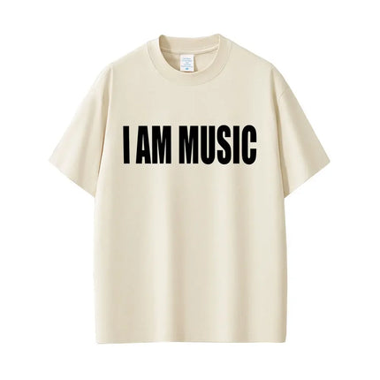 Famous Rapper Playboi Carti I AM MUSIC Same Style Logo Tops Men Fashion Rap Opium Merch Tee Hip Hop Oversized Fans T-shirts