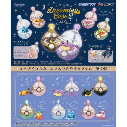 Pokemon Miniature Blind Box Scene Props Dreaming Case Vaporeon Flareon Leafeon Glaceon Espeon Jolteon Figure Table Ornaments