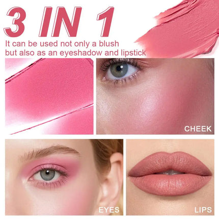 New Highlight For Face Waterproof Soft Cream Texture Bronzer Contour Stick Face Blusher For Cheek Beauty Makeup Cosmetics