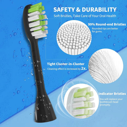 10Pack Toothbrush Replacement Heads Compatible with Philips One Series Sonicare Rechargeable Toothbrush HY1200/06 BD1003/AZ