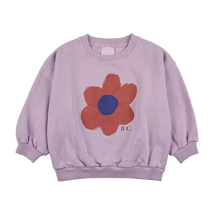 Children's Spring Autumn Hoodie Cartoon Print Unisex Sweatshirt European Style Top for Boys And Girls
