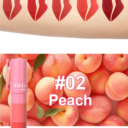 4 in 1 Cute Matte Lipstick Crayon Kit Combo Purple Lip Tint Velvet Sexy Moisturizing Lipstick Pen Waterproof Lasting Lip Makeup