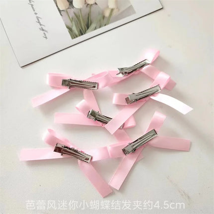6Pcs/lot Colorful   Bowknot Hair Clip Fashion Sweet Ballet Cute Girl Barrettes Lace Hairpin Girls Hair Accessories New