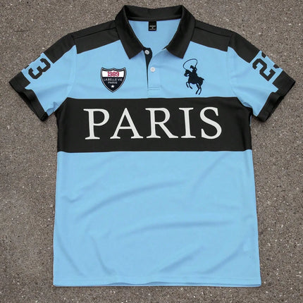2026 Summer New Style Men's Polo Shirt with Letter Print Breathable Lightweight Casual and Fashionable