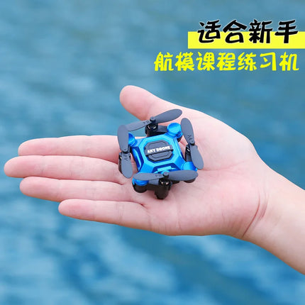 Mini folding drone remote control aircraft aerial photography quadcopter toy small drop resistance