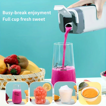 2026 New Upgrade Multifunctional Portable Wireless Blender USB Charging With 4 Modes 12-Blade Ice Crush Blender Auto Clean Leak-