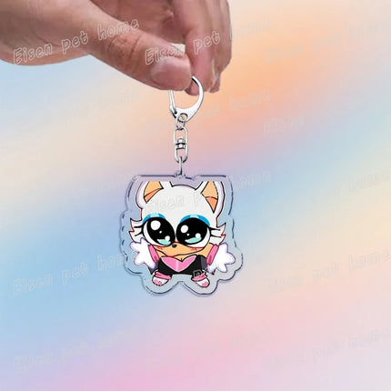 Cute Cartoon Hedgehog Keychain Accessories Bag Charms Anime Animal Meme Keychains Keyrings Jewelry Fans Gift