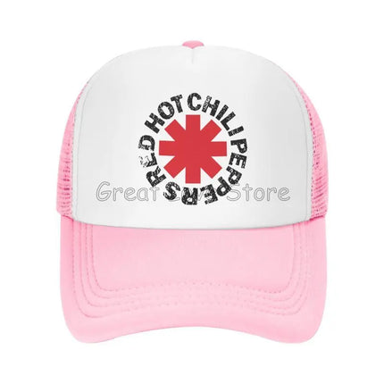 Red Hot Chili Print Baseball Cap Peppers Cool Funny Breathable Mesh Cap Outdoor Summer Sun Hats Unisex Adjustable Snapback Hat