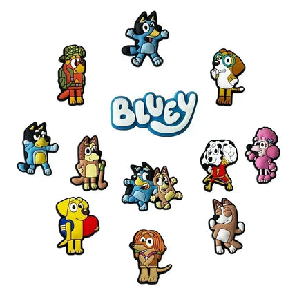 30pcs suit cartoon cute blue hole shoes decorative buckle DIY garden shoe buckle accessories