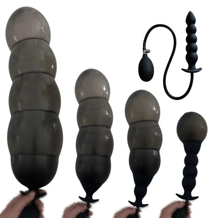 BDSM Inflatable Anal Plug Huge Dildo Pump Expansion Diameter 13cm Expandable Big Butt Plug Prostate Massage Ass Dilator Sex Toys