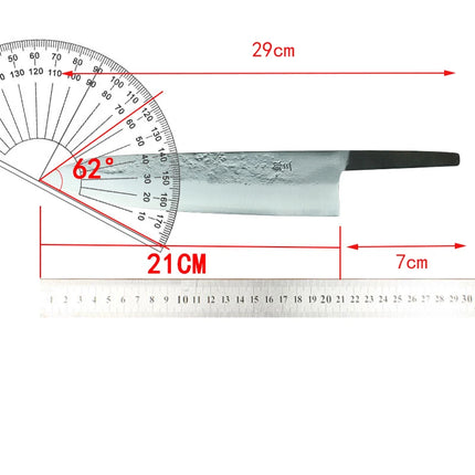 Stainless Silver Steel No. 3 Blade Without Handle Sharp Chef Nakiri Cleaver Meat Slicing Vegetable Gyutou Japanese Kitchen Knife