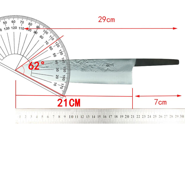 Stainless Silver Steel No. 3 Blade Without Handle Sharp Chef Nakiri Cleaver Meat Slicing Vegetable Gyutou Japanese Kitchen Knife