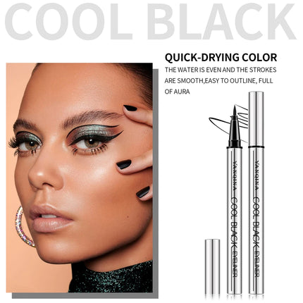 YANQINA Waterproof Makeup Eyeliner Black Liquid Eyeliner Pen Make Up Eye Liner Long-lasting Cosmetics Fast-dry Eyeliners Pencil