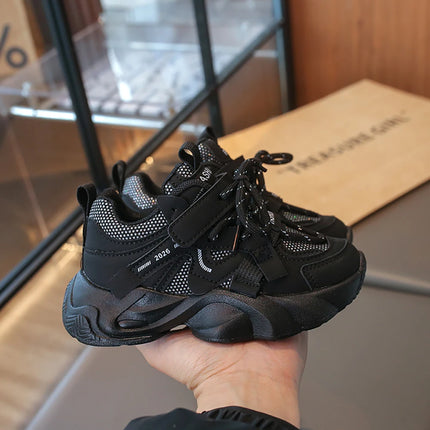 PU Leather Children's Sport Shoes Lightweight Breathable Kid's Sneakers Trend Fashion Boy's Girl's Running Shoes Children Shoes
