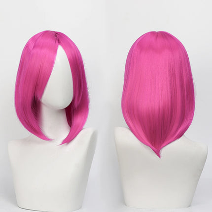 Synthetic Medium Length Cosplay Wig, Adjustable Headband,Multiple colors
