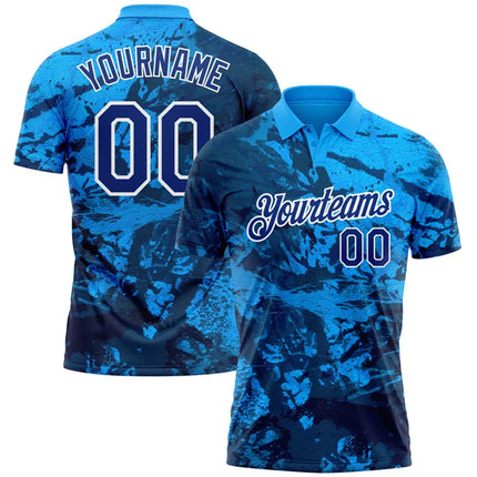Fashion Graffiti Graphic Polo Shirts For Men Custom Name Team Name Number 3D Printed Polo Shirt Loose Breathable Lapel Tees Tops