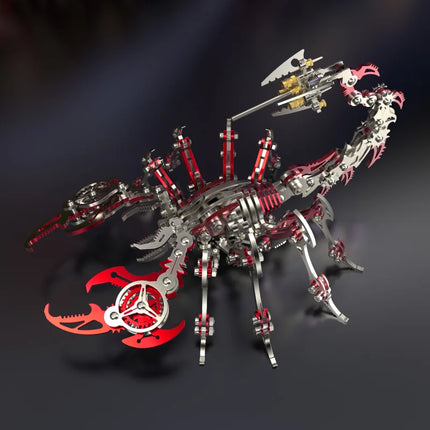 3D Metal Puzzle for Adults, Mechanical Scorpion Insect Model Kit, DIY Metal Building Puzzle Set, Assembly Toy Gift for Men Boys