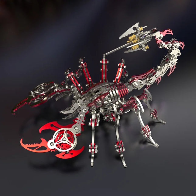 3D Metal Puzzle for Adults, Mechanical Scorpion Insect Model Kit, DIY Metal Building Puzzle Set, Assembly Toy Gift for Men Boys
