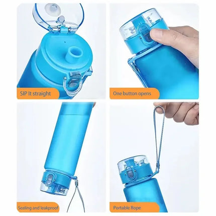 560ml Water Bottle Outdoor Adult Sports Water Cup Portable Plastic Bottle Student Teapot Kitchen Drinking Tools