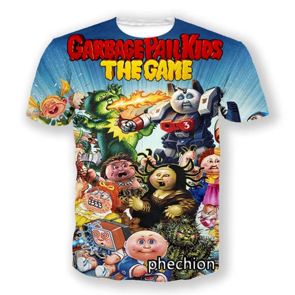 Cartoon Garbage Pail Kids Graphic T-shirts 3D Print Kid Anime Tees Fashion Men Women Short Sleeve O-Neck Tshirt Harajuku Y2k Top