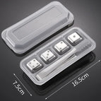 Dice 4pc Silver Clip