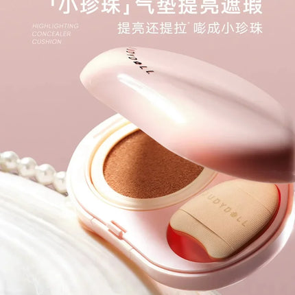 Judydoll Cosmetics Air Cushion  Brightener Facial Expansion Tear Drain Repair Foundation Make-up Pearl Delicate Makeup Concealer