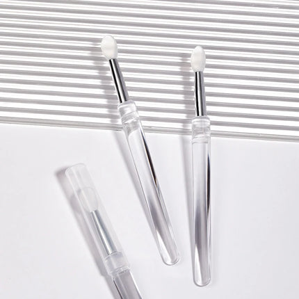 1/3/10pcs Portable Silicone Lip Brush with Cover Soft Multifunction Lip Balm Applicator Lipstick Lipgloss Makeup Brush Reusable