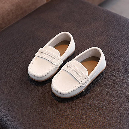 Children Moccasin Shoes Boys Flats Loafers Non-slip Tassels Cute Kids Casual Leather Shoes Soft Slip-on Pleated Solid Color 2025