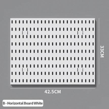 Home & Office Desktop Pegboard: Height-Adjustable Standing Storage Rack for Supplies, Also for Decorative Figurine Display
