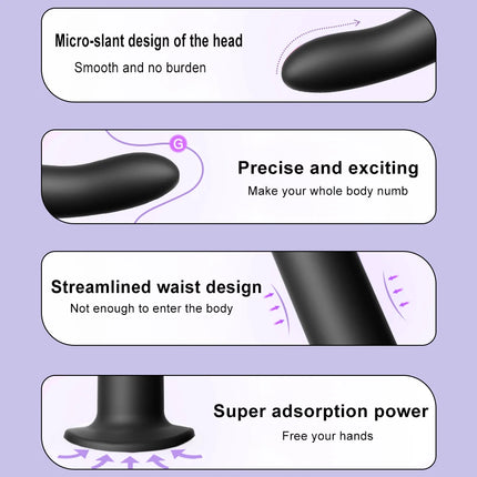 Flexible Liquid Silicone Dildo For Beginner Anal Plug Prostate Massager G Spot Personal Massage Tool Suction Cup Female Sex Toy