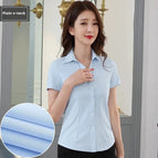 XL / V-neck blue plain
