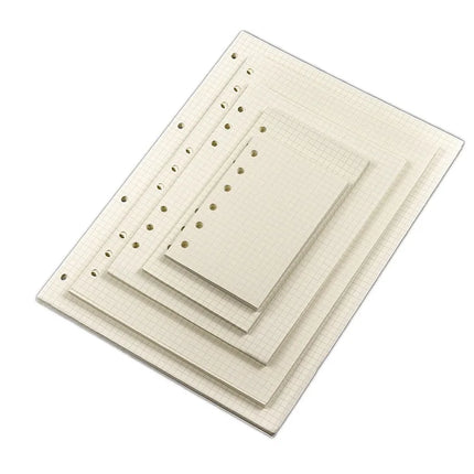 A4 B5 A5 A6 A7 Loose Leaf Notebook Refill Spiral Binder Inner Page Grid Blank Line Diary Agenda PlannerSchool Stationery