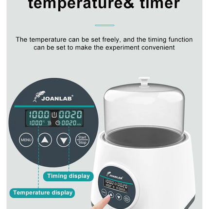 JOANLAB Water Bath Laboratory Constant Temperature Digital Display Heater Thermostat Tank Anti-dry Burning 100℃ 2L 110/220V