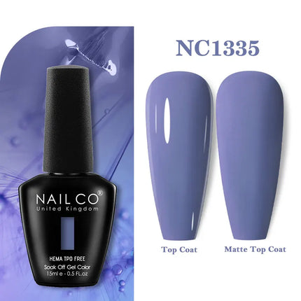 NAILCO 131Colors TPO FREE HEMA Vernis Semi Permanent UV Varnish Gel Nail Polish Nails Art Gel Manicure TOP BASE Varnish Hybrid