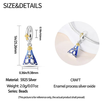 Original New 925 Sterling Silver Prayer Virgin Mary Charms Beads Fit Necklace Bracelet Accessory DIY Jewelry For Women Gift