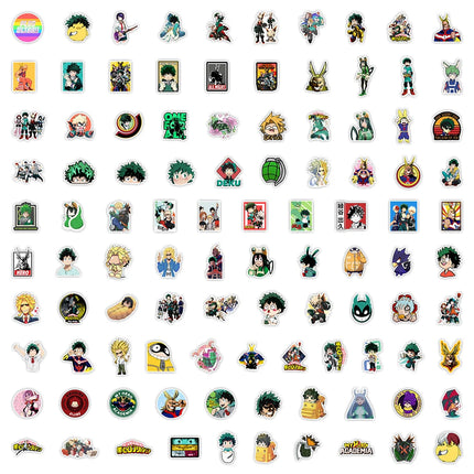 10/30/50/100pcs My Hero Academia Anime Deku Stickers Cool Waterproof Sticker DIY Notebook Phone Luggage Cartoon Graffiti Decals