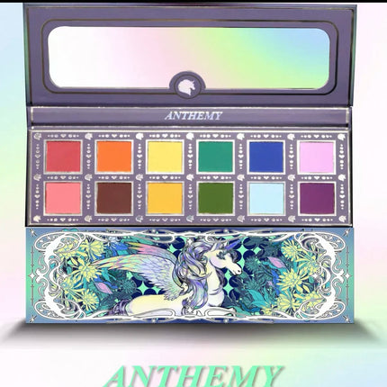 Anthemy 12 Color Eyeshadow Palette Backlight Butterfly Matte Chameleon High Pigmented Shimmer Flash Spotlight Eye shadow