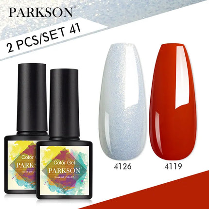 Parkson 2/3pcs Matte Top Coat Gel Nail Polish Kit Base Top Coat Set UV LED Nail Art Manicure Polish Primer Soak Off Nail Gel Set