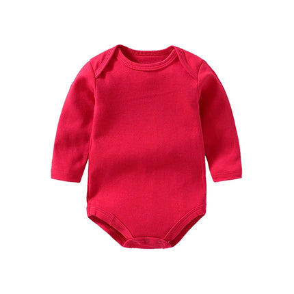 Baby Clothes 100% Cotton Long Sleeve Solid Baby Bodysuit for Boys Girls 0-24 Months Soft Unisex Onesie Romper Newborn Outfit
