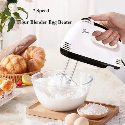 Handheld Electric Egg Beater, Multifunctional Kitchen Mixer for Cream & Dough, Automatic Home Cooking Egg White Whisk