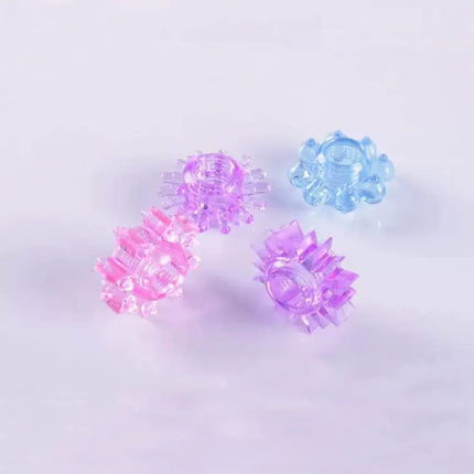 5pcs Lock Ring For Men Vibration Penis Enlargement Stimulation Time Delay Male Ring Couple Lover Play Games Sex Toy SP008