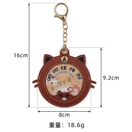 New Kawaii Cat shape Ita Bag Pins Badge Protector Case for 58mm Anime Badges Decoration Bag Accessories Pin Case birthday gift