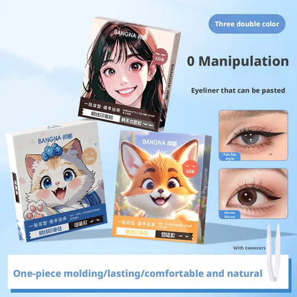 Eyeliner Stamp Stickers Water Resistant Sweat Resistant Fitting Eye Beauty Stickers Eye Eyeliner Patches Makeup Stencils