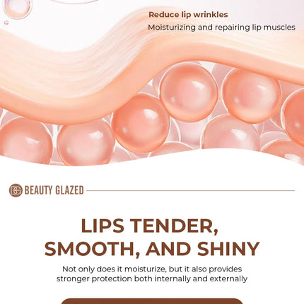 BEAUTY GLAZED 4Color Lipgloss Lip Oil Teens Moisturizing Lipstick Lip Balm High Shine And Lip Gloss Long-Lasting Dry Lip Care