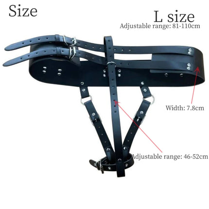 Leather Strap on Bdsm Bondage AV Vibrator Magic Wand Holder Belt Attachment Accessory fits Hitachi