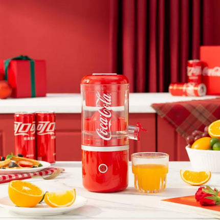 CoCa Cola Portable USB Personal Mini Juicer Cup Multifunctional Electric Travel Juicer Cup Detachable Kitchen Blender