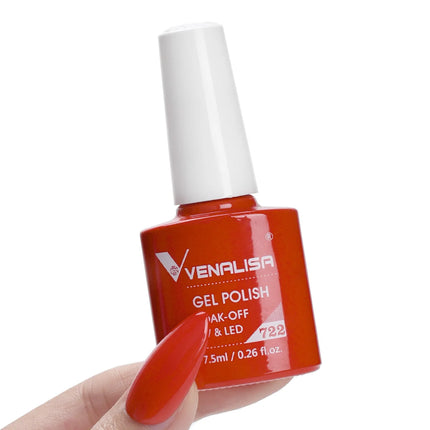 #758 Milky White Venalisa Nail Gel Polish Pearl Color Fall Nails TPO Free Long Wear Diamond Top Soak Off UV LED Gel Nail 7.5ml