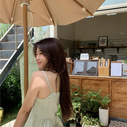 Pure Cotton Mini Strap Vest Women's Youthful Solid Color Versatile Sweet First Love Sle Casual Comfortable Top